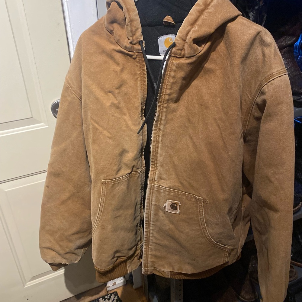 Carhartt Men's Tan Hooded Jacket